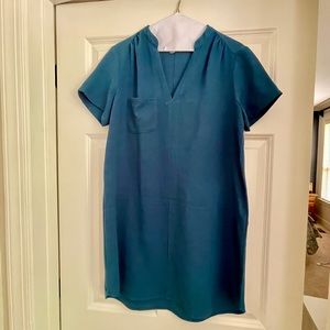 Lush V-Neck Business Casual Dress